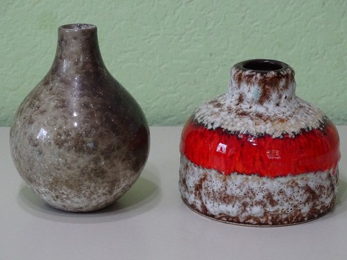 Vasen keramik rot - in, rot-bunt