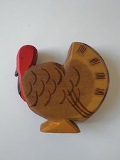 Ostheimer Holzfiguren Tiere, Truthahn, Altes seltenes Modell