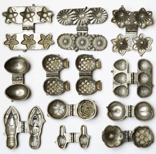Sammlung backformen zinn - 12,
