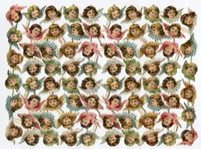 Oblaten scrap die cut chromo