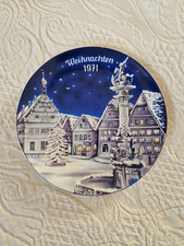 Wandteller Weihnachten 1971 Marktpl. Rothenburg o. d. Tauber Winterling Bavaria