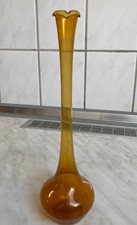 Glas Vase, gelb dunkel