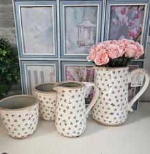 Keramik Krakelee Blumentopf