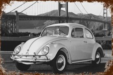 Blechschild volkswagen - blechschild, vw