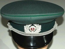 Volkspolizei Schirmmütze DDR Polizei  NVA  Uniform Fasching  Gr. 52 sehr klein !