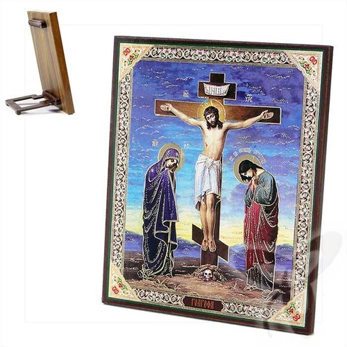 Ikone kreuzigung christi - ikone, holz