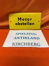 Emailleschild Original Motor