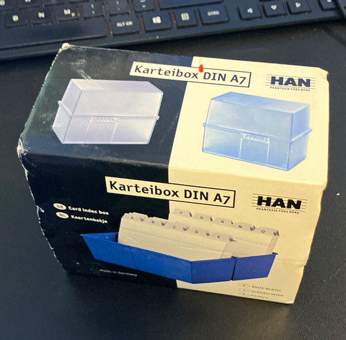 Han karteibox quer für - karteibox, a7