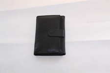 BRIEFTASCHE GELDBÖRSE SCHWARZ LEDEROPTIK  14 x 9,5 CM NEU