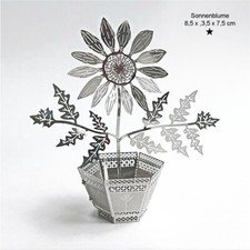 Sonnenblume - 3D Metall Puzzle Konstruktionsspielzeug Bausatz Miniuaturmodell