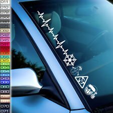 Winterauto Autoaufkleber