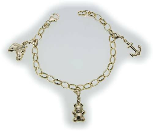 Damen bettelarmband anker - bettelarmband,