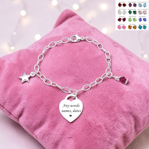 Sterling silver charm - silver, charm-armband