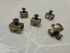 Gardinen-Feststeller Stopper 5Stück aus Metall für T-Vorhangschienen  