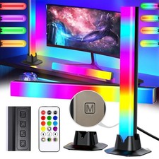 2x LED Lightbar RGB Gaming Lampe Ambiente Licht Bar TV Hintergrundbeleuchtung