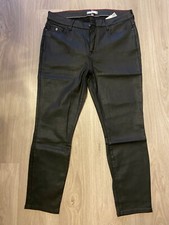 Tommy Hilfiger Glanzjeans schwarz neu W 34