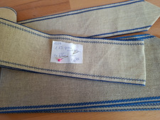 Leinenband, natur mit blauer