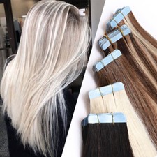 40 Tressen Echthaar Tape in