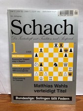 Schach die Zeitschrift und Anspruch Heft 1 1998