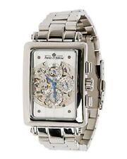 Herren Uhr Edelstahl Wechsel-Lederarmband Automatikuhrwerk X152