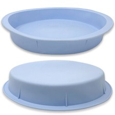 2er Set Silikon Backform Ø 25 cm Tarte Pizza Obst Kuchen Form Rund Käsekuchen