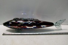 GROSSER MURANO GLAS FISCH MIT GLANZ EFFEKT 21 ZOLL LANG