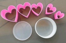 5 Plätzchen Ausstecher Herz