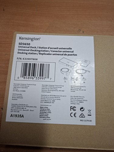 Kensington 3650 docking - sd,