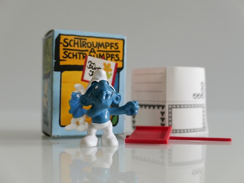 Super schlumpf schildträger - super,