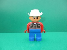 Lego Duplo Figur Cowboy Sheriff Western Ranch Pferde (250323C4)