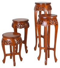 Beistelltisch 4er-Set Mahagoni