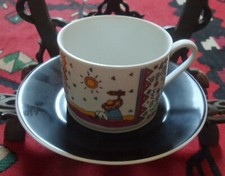 22" WINTERLING TEQUILA SIESTA 1 gebrauchte  gut  erhaltene TEETASSEN-GEDECK 4xda