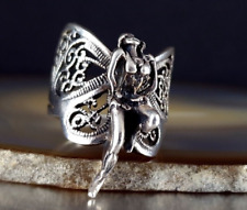 Ring Silber 925 Fee Elfe Erotik 19,0 mm Fantasy plastisch - verspielt silver