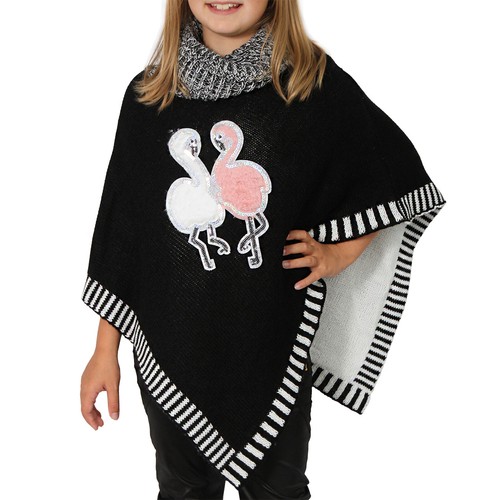 Poncho flamingo pailletten - poncho,