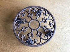 Pflanzen Roller, Blumenroller, RollUnter Setzer, Gusßeisen, antik Vintage, 29cm