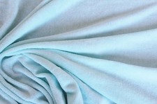 Jersey 3,80€/m² Nickiplüsch Baumwolle, Elasthan aqua Meterware LC27