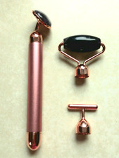 WE LOVE BEAUTY Gesichtsroller Amethyst Massage Gerät Gesicht