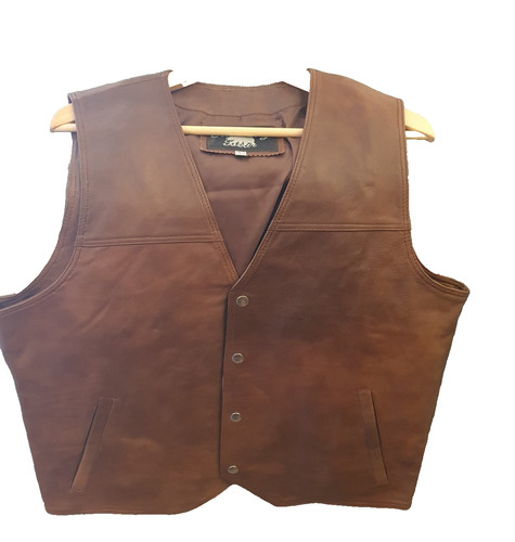 Leder weste herren - weste,