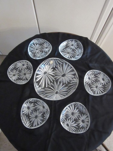 Glas schale mit teller salat - mit,