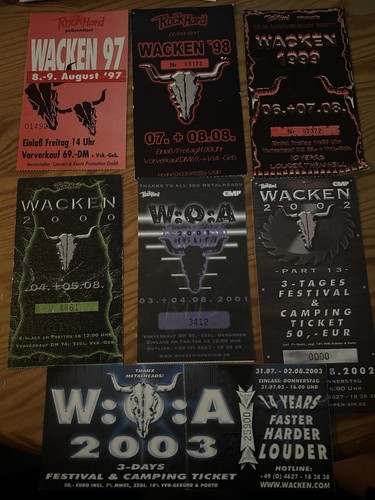 Wacken tickets bändchen - +,