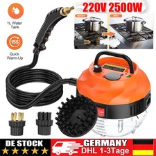 Hochdruck Dampfreiniger Handgerät Tragbarer Dampfreiniger mit Bürstenköpfen2500W