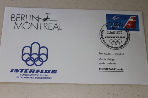 Ddr ersttagsbrief interflug - ddr,