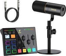 TONOR E5 XLR Mikrofonset USB Anschluss RGB Beleuchtung Studio Podcast Streaming