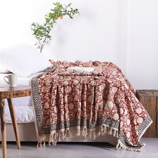Boho Decke Baumwolle King Size