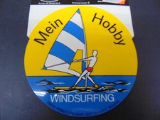 Original 70er Jahre Aufkleber Windsurfen Mein Hobby Windsurfing
