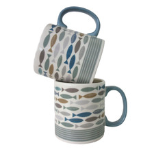 Gisela Graham Limited Edition 2 Kaffeebecher / Henkelbecher Neu mit Etikett