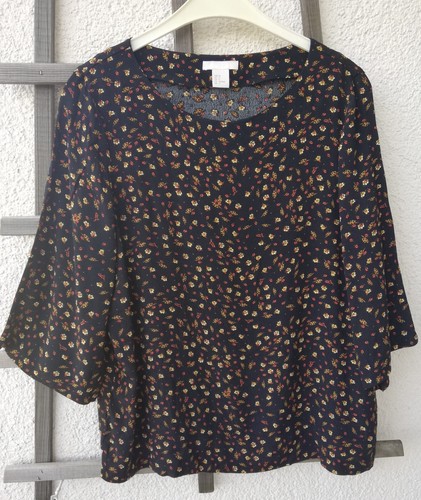 Bluse arm runder - bluse,, 3/4-arm,