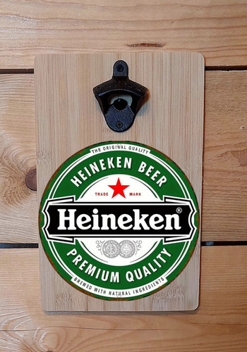Heineken beer aluminium schild - aluminium,