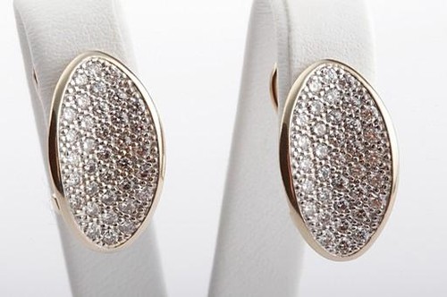 Diamant ohrringe clipstecker - ohrringe,