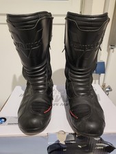 Motorradstiefel wasserdicht Größe 44 schwarz Leder